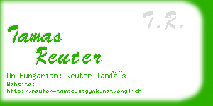 tamas reuter business card